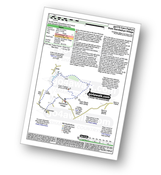 Map with easy-to-follow route details for walk gw175 Carn Fadryn from Garnfadryn Village pdf