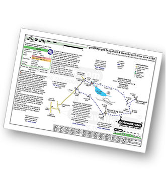 Walk route map with easy-to-follow route instructions for walk gw189 Garnedd-goch and Mynydd Graig Goch from Cors y Llyn pdf