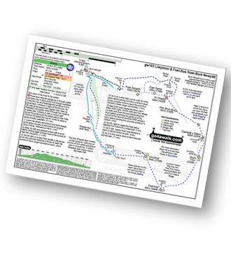 Walk route map with easy-to-follow route instructions for walk gw193 Foel Fras from Bont Newydd pdf