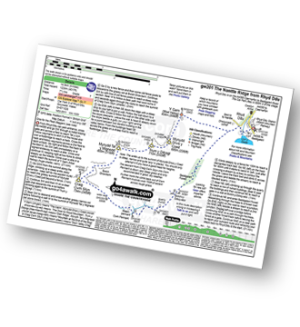 Walk route map with easy-to-follow route instructions for walk gw201 The Nantlle Ridge from Rhyd-Ddu pdf