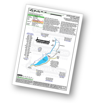 Map with easy-to-follow route details for walk gw202 A circuit of Llyn Gwynant pdf