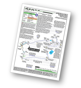 Walk route map with easy-to-follow route instructions for walk gw288 Moel-yr-hydd, Moelwyn Mawr and Moelwyn Bach from Croesor pdf