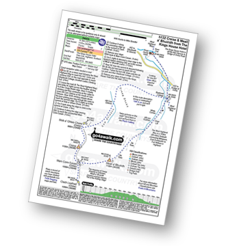 Walk route map with easy-to-follow route instructions for walk h132 Creise and Meall a' Bhuiridh from The Kings House Hotel, The Pass of Glencoe pdf