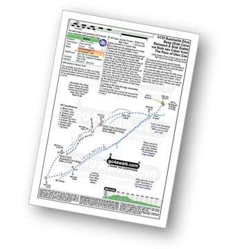 Map with easy-to-follow route details for walk h135 Stob Coire Raineach (Buachaille Etive Beag) and Buachaille Etive Beag (Stob Dubh) via Stob nan Cabar from The Pass of Glencoe pdf