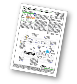Walk route map with easy-to-follow route instructions for walk h136 Loch Sneosdal and Suidh' a' Mhinn from Kilmuir, Isle of Skye pdf