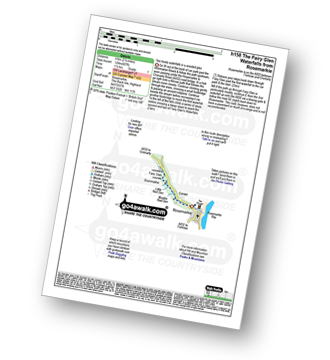 Walk route map with easy-to-follow route instructions for walk h158 The Fairy Glen Waterfalls from Rosemarkie, The Black Isle pdf