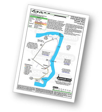 Walk route map with easy-to-follow route instructions for walk h165 Castle Girnigoe (Castle Sinclair) from Staxigoe near Wick pdf