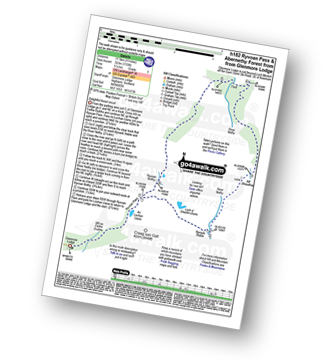 Map with easy-to-follow route details for walk h182 Ryvoan Pass and Abernethy Forest from Glenmore Lodge pdf