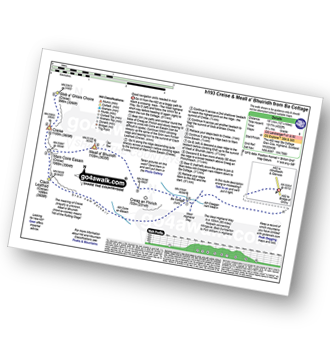 Walk route map with easy-to-follow route instructions for walk h193 Creise and Meall a' Bhuiridh from A82 at Lochan na Stainge pdf