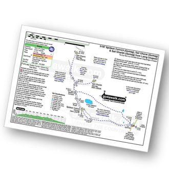 Map with easy-to-follow route details for walk h197 Spidean Coinich (Quinag), Sail Ghorm (Quinag) and Sail Gharbh (Quinag) from Lairig Unapool pdf