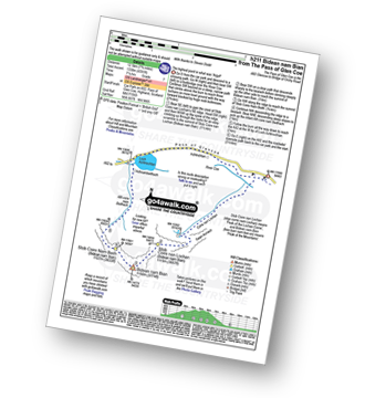 Map with easy-to-follow route details for walk h211 Bidean nam Bian from Pass of Glen Coe pdf