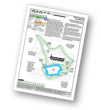 Map with easy-to-follow route details for walk h222 A circuit of Loch Morlich pdf