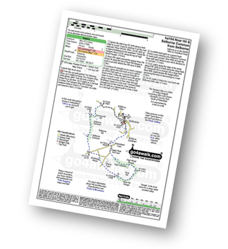 Map with easy-to-follow route details for walk ha104 Noar Hil and Selborne Common from Selborne pdf