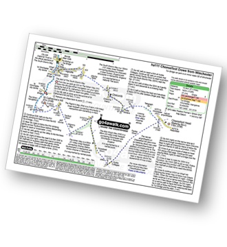 Walk route map with easy-to-follow route instructions for walk ha111 Cheesefoot Down from Winchester pdf