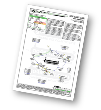 Map with easy-to-follow route details for walk ha116 Cheriton Wood from Bramdean pdf