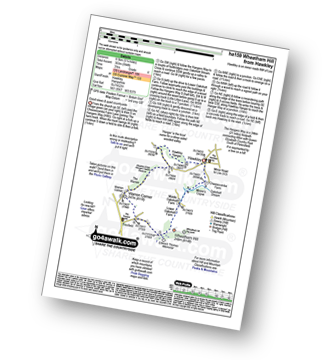 Map with easy-to-follow route details for walk ha159 Wheatham Hill from Hawkley pdf