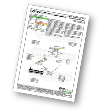 Walk route map with easy-to-follow route instructions for walk k131 Woodchurch from Garlinge nr Margate, Isle of Thanet pdf