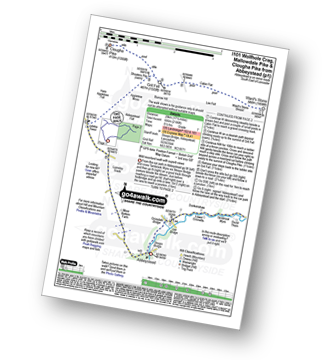 Walk route map with easy-to-follow route instructions for walk l101 Wolfhole Crag, Mallowdale Pike and Clougha Pike from Abbeystead pdf