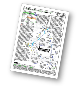 Map with easy-to-follow route details for walk l121 Easington Fell and The River Hodder from Slaidburn pdf