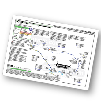 Walk route map with easy-to-follow route instructions for walk l128 Catlow Fell and Crutchenber Fell (Bowland Knotts) from Cross of Greet Bridge pdf