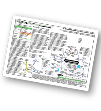 Map with easy-to-follow route details for walk l136 Cowpe Lowe and Hail Storm Hill from Cowpe pdf