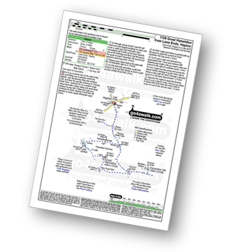 Map with easy-to-follow route details for walk l159 Great Hameldon from Lane Ends, Hapton pdf