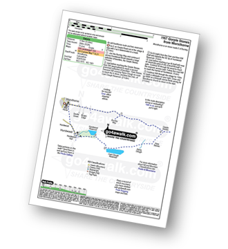 Map with easy-to-follow route details for walk l167 Gorple Stones from Worsthorne pdf