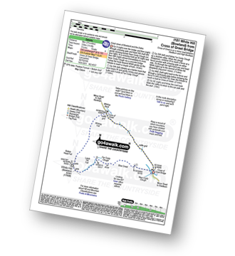 Walk route map with easy-to-follow route instructions for walk l181 White Hill (Forest of Bowland) from Cross of Greet Bridge pdf