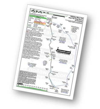 Walk route map with easy-to-follow route instructions for walk l198 Burn Moor Fell from The Great Stone of Forstone pdf