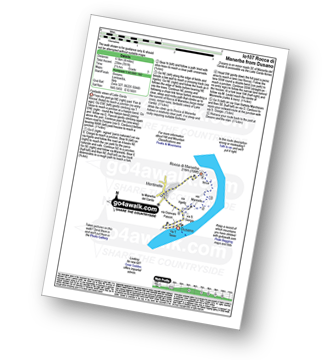 Map with easy-to-follow route details for walk lo107 Rocca di Manerba from Dusano pdf