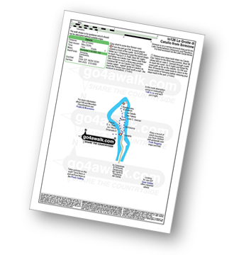 Map with easy-to-follow route details for walk lo126 Le Grotte di Catullo from Sirmione pdf