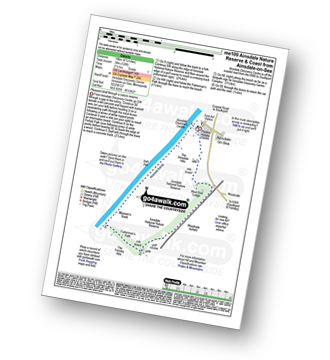 Walk route map with easy-to-follow route instructions for walk me109 Ainsdale Nature Reserve and Coast from Ainsdale-on-Sea pdf