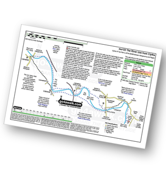 Walk route map with easy-to-follow route instructions for walk mo122 The River Usk from Clytha pdf