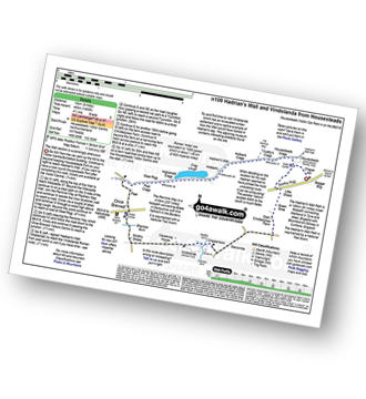 Walk route map with easy-to-follow route instructions for walk n100 Hadrian's Wall and Vindolanda from Housesteads pdf