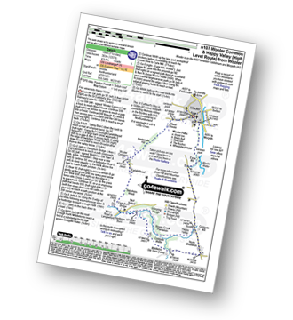 Map with easy-to-follow route details for walk n107 Wooler Common and Happy Valley (High Level Route) from Wooler pdf