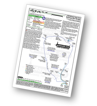 Map with easy-to-follow route details for walk n109 Windy Gyle from Rowhope Bridge pdf