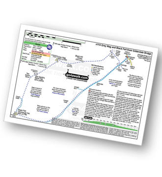 Walk route map with easy-to-follow route instructions for walk n114 Grey Nag and Black Fell (Haresceugh Fell) from Gilderdale Bridge pdf