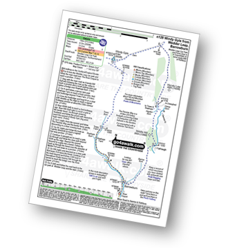 Walk route map with easy-to-follow route instructions for walk n128 Windy Gyle from Wedder Leap, Barrowburn pdf