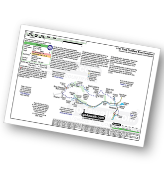 Walk route map with easy-to-follow route instructions for walk n141 Ring Chesters from Hethpool pdf