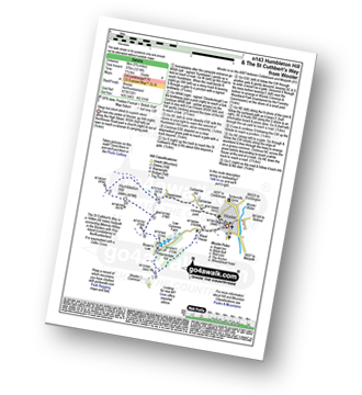 Walk route map with easy-to-follow route instructions for walk n143 Humbleton Hill and The St Cuthbert's Way from Wooler pdf