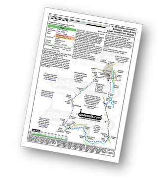 Map with easy-to-follow route details for walk n146 Wooler Common and Happy Valley (Low Level Route) from Wooler pdf