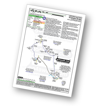 Map with easy-to-follow route details for walk n181 Dod Law from Doddington Bridge pdf