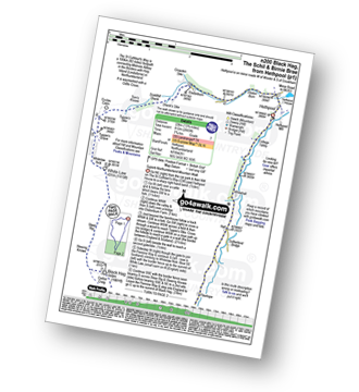 Map with easy-to-follow route details for walk n200 The Schil from Hethpool pdf