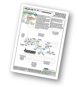 Map with easy-to-follow route details for walk n216 Happy Valley from Careyburn Bridge pdf