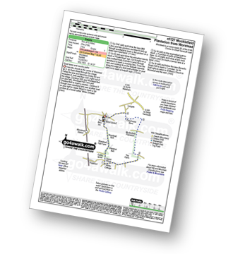 Map with easy-to-follow route details for walk nf127 Mucklefield Plantation from Worstead pdf