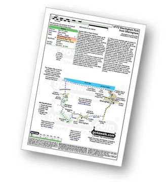 Map with easy-to-follow route details for walk nf172 Sheringham Park from Sheringham pdf