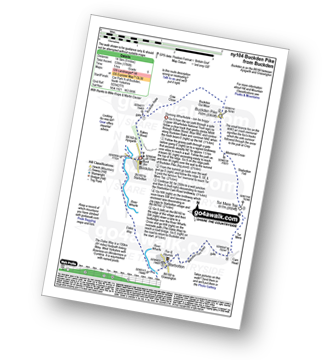 Map with easy-to-follow route details for walk ny104 Buckden Pike from Buckden pdf