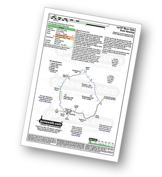 Map with easy-to-follow route details for walk ny107 Moor Gate from Hawnby pdf