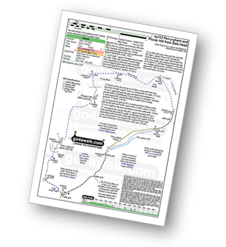 Map with easy-to-follow route details for walk ny112 Pen-y-ghent and Plover Hill from Dale Head pdf