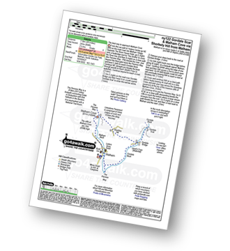 Walk route map with easy-to-follow route instructions for walk ny122 Gordale Scar and Malham Cove via Shorkley Hill from Malham pdf